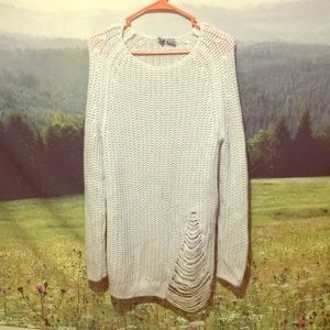 H&M Distressed, Chunky Sweater Dress